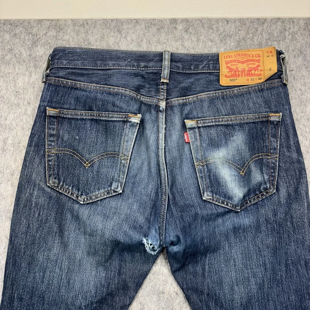 Flawed Levi's 501 Lot Button Fly Jeans 32x28 Honeycomb Hige Straight Button Fly
